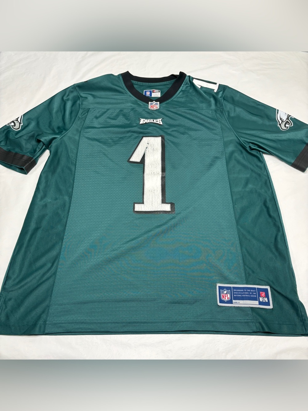 NFL Pro Line JALEN HURTS #1 Philadelphia Eagles Jersey Men's Large Faded